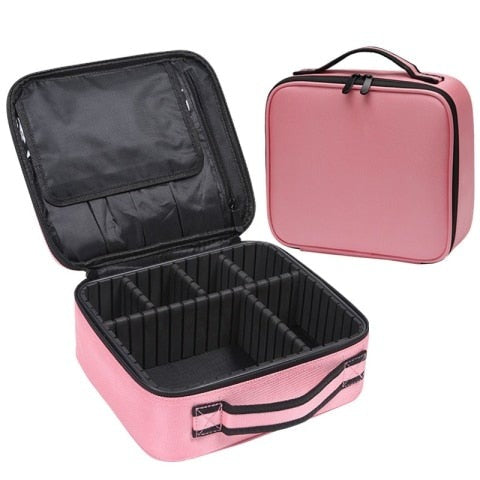 Portable Partition Makeup Bag